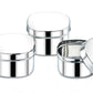 Stainless Steel Deep Square Storage Container Set of 3 Pcs, Capacity - Small: 600ml, Medium:800ml & Large:1000ml - Radiance Steel | Manufacturers of Premium stainless steel lunchbox | masala dabba | Canisters | kitchen storage containers